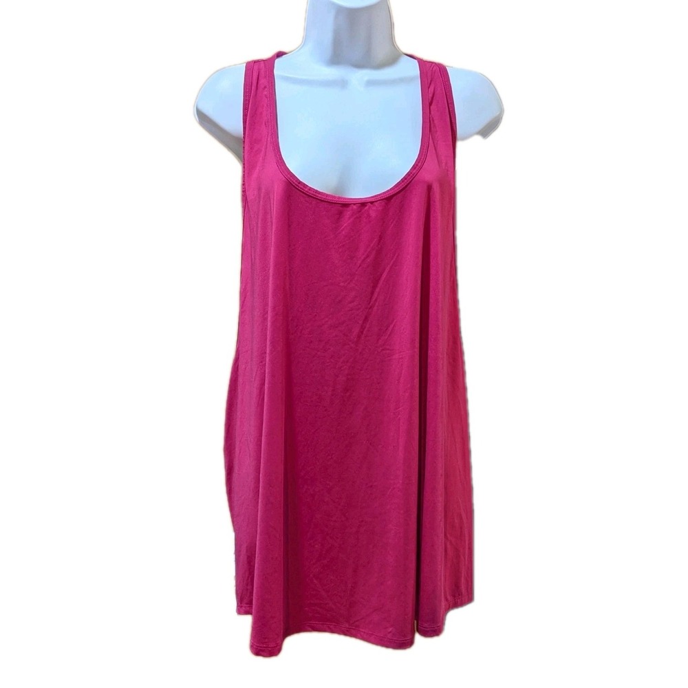 Fabletics Womens Pink Hayden Racer Back TankTop Performance Shirt Active Size 3X - Picture 1 of 6